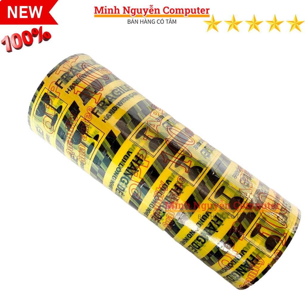 Băng Keo hàng dễ vỡ 100 YARD, Nặng 1KG, Gồm 6 cuộn/1 cây, lỗi nhỏ đúng số KG