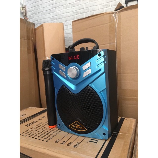 Loa Kéo Bluetooth K56 KIOMIC Tặng Micro Hát Karaoke Cực Hay-Bảo hành 3 tháng