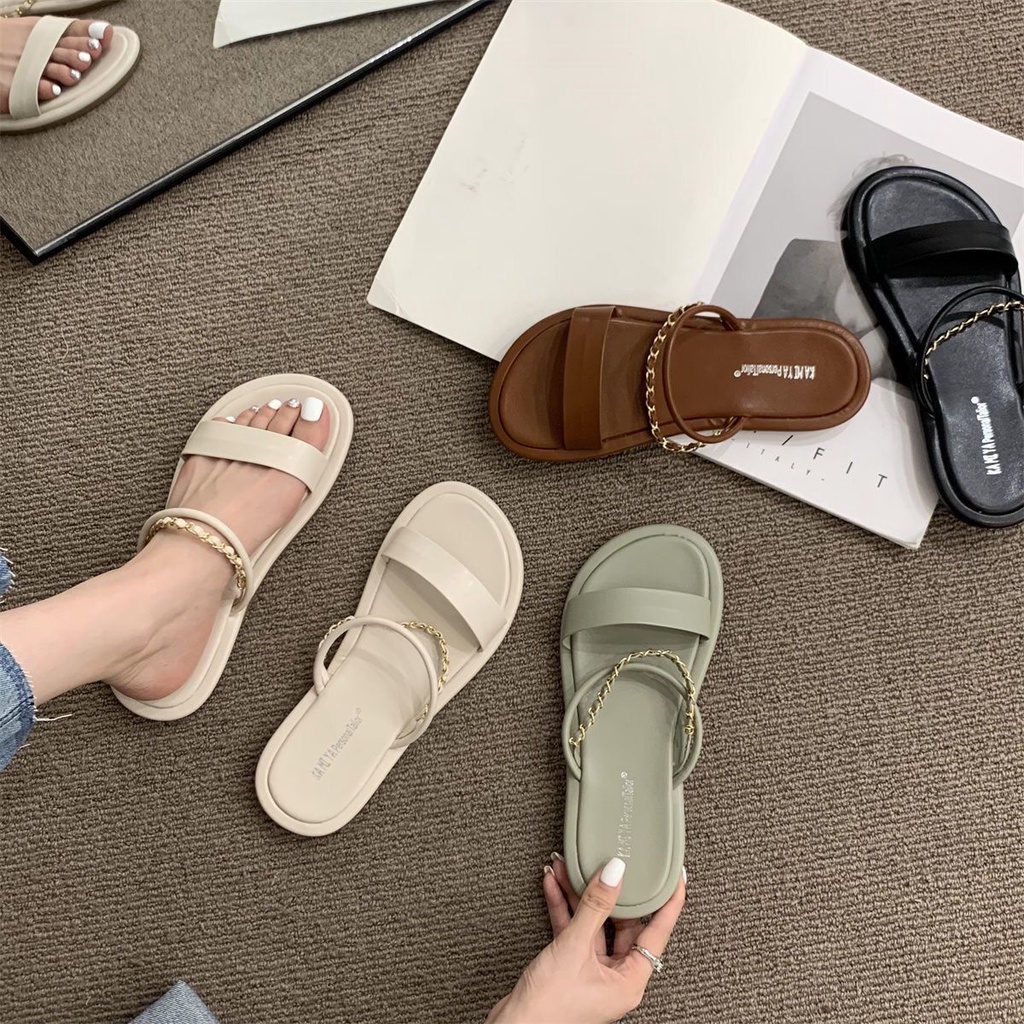 Xăng đan Đế Bằng Thời Trang Mùa Hè Dành Cho Nữ