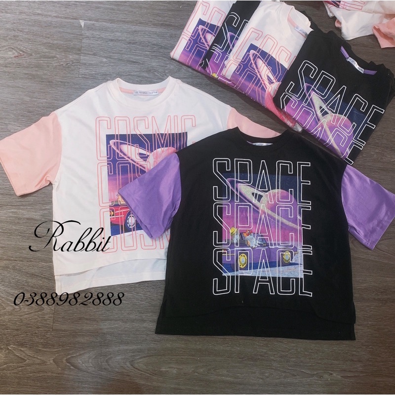 Áo cotton Geejay bé gái sz đại