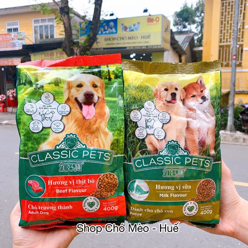 THỨC ĂN HẠT CHO CHÓ LỚN CLASSIC PETS GÓI 400gr