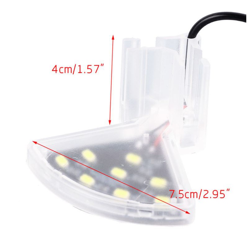 Đèn kẹp led M3 cho bể cá mini, bể tròn