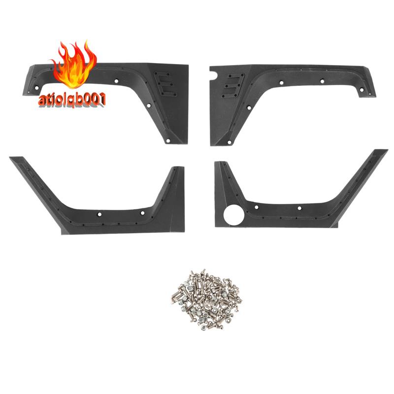 FENDER Tấm Chắn Bùn Bánh Xe Bằng Nhựa Dành Cho Xe Địa Hình 1/10 RC Crawler Axial SCX10 II III 90046 90047 AXI03007 Wrangler