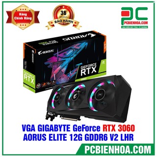 VGA GIGABYTE GEFORCE RTX 3060 AORUS ELITE 12G V2 LHR ( GV-N3060AORUS E-1 thumbnail
