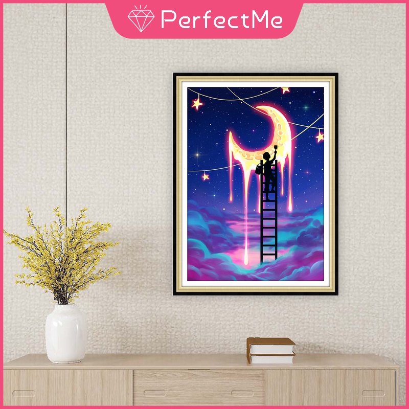 Bộ tranh đính đá 5D tự làm trang trí nhà cửa PM 30x40cm