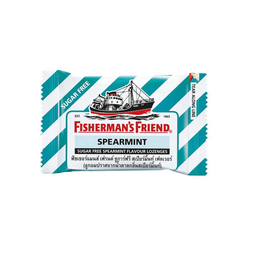 (6 vị) Kẹo cay con tàu Fisherman's Friend gói 25gr