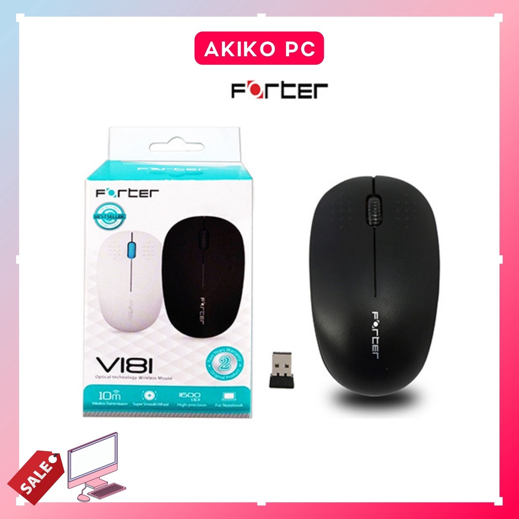 Chuột không dây Forter V181 Thiết kế dành cho laptop pc cực nhạy AKIKO AK181