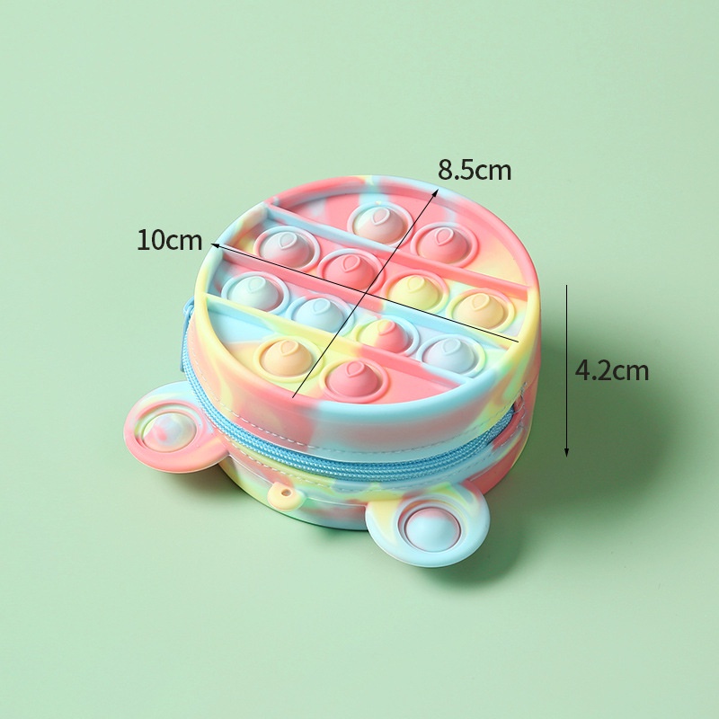 Túi Đựng Tiền Xu Qipin Bằng Silicon Hình Chuột Mickey Hoạt Hình Nhiều Màu Giúp Giảm Căng Thẳng