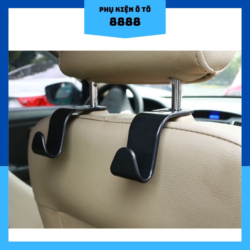 Móc Treo Đồ Nội Thất Ô Tô 8888 Chắc Chắn, Chịu Tải Tốt, Màu Đen Phù Hợp Mọi Dòng Xe