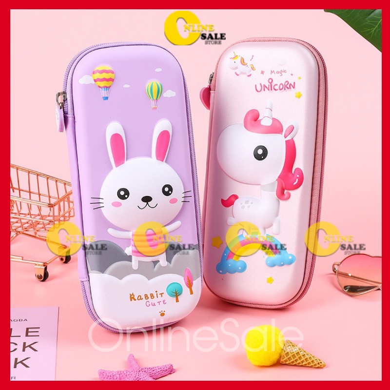 Hộp đựng bút 3D nổi cute dễ thương Cho bé trai,bé gái học sinh tiểu học cấp 1 lớp 1 2 3 4