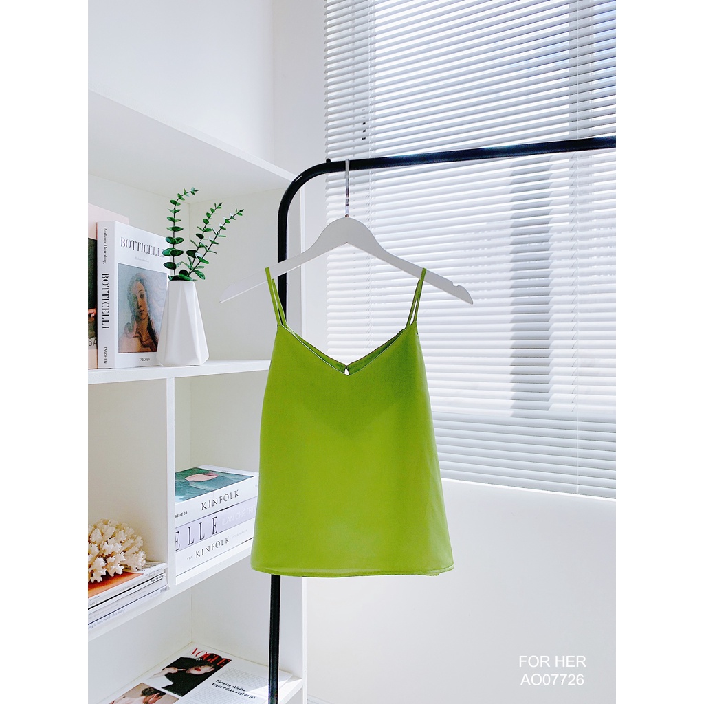 Áo hai dây lụa thời trang dáng basic AO0772