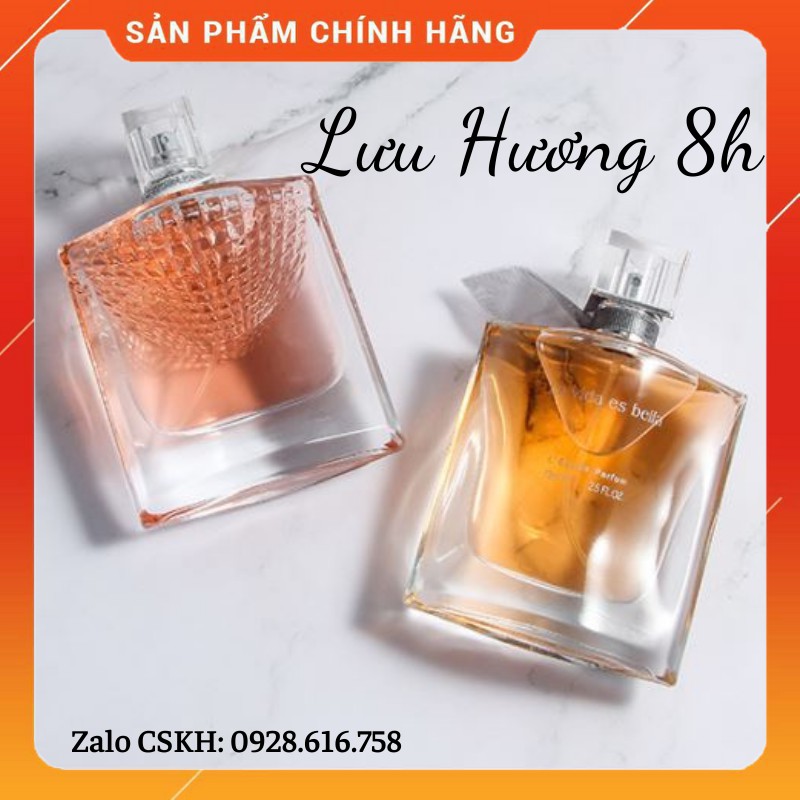 Nước Hoa Nữ La Vida Es Bella 75ml Hương Hoa Cỏ Chypre Mùi Ngọt Dịu Lưu Hương 8h Nuoc Hoa Nu