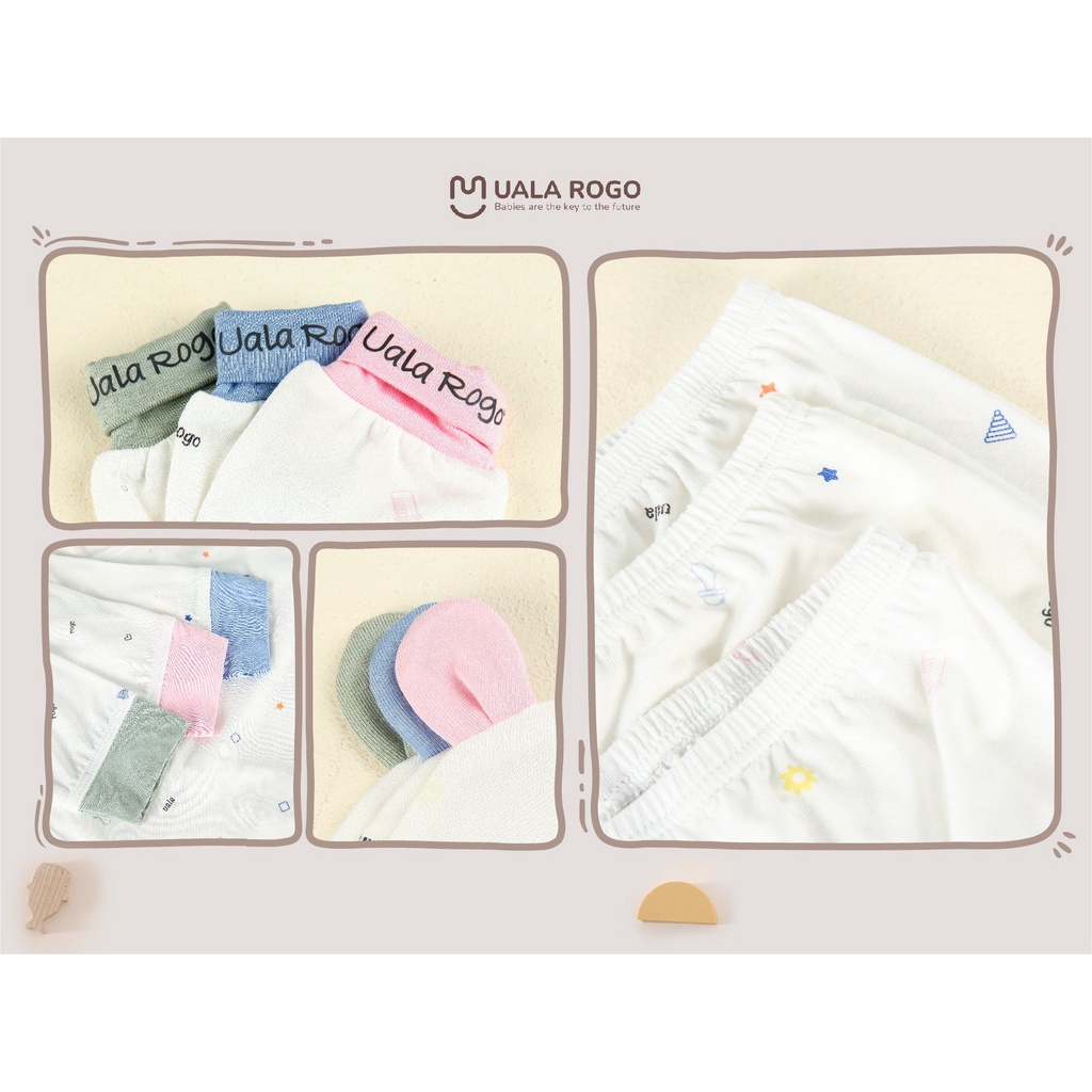 COMBO SƠ SINH BAMBOO FABRIC UALAROGO 5 MÀU