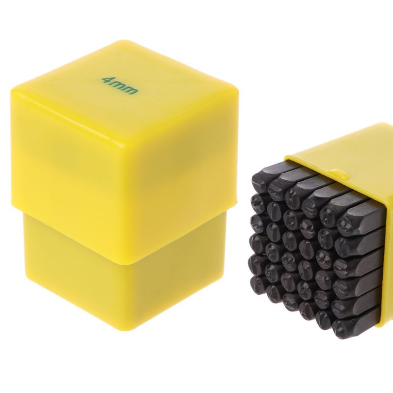 Bộ Dụng Cụ Đóng Dấu Bằng Thép Cứng In Chữ Cái / Chữ Số Dùng Làm Đồ Da