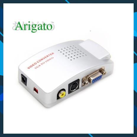 Box Chuyển VGA Ra Av Mini, Bộ Adapter Chuyển Đổi vga Sang AV SVIDEO. vtq.computer