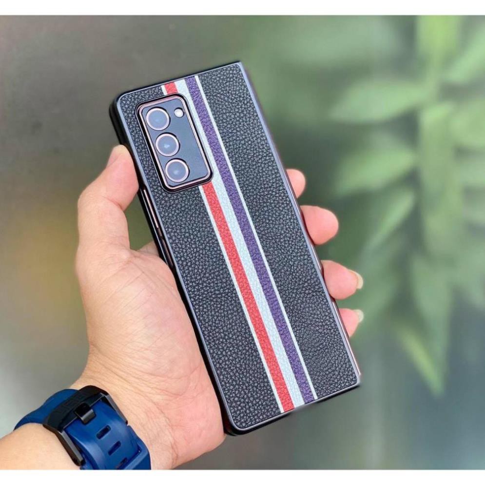 Ốp Lưng Samsung Galaxy Z Fold 2 Thom Browne Leather Cover
