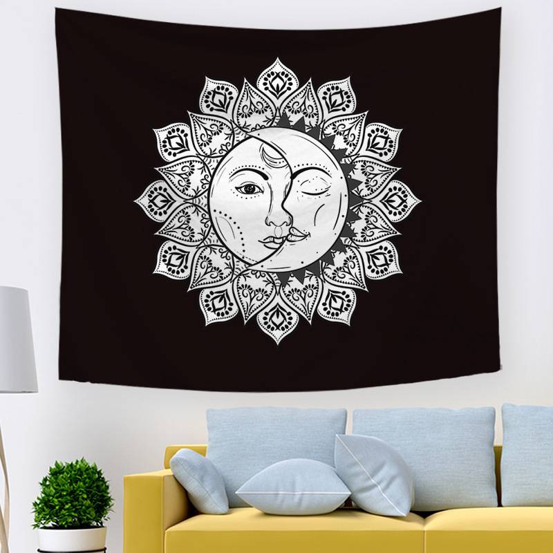 Thảm Treo Tường Trang Trí In Họa Tiết Mandala Đa Ứng Dụng