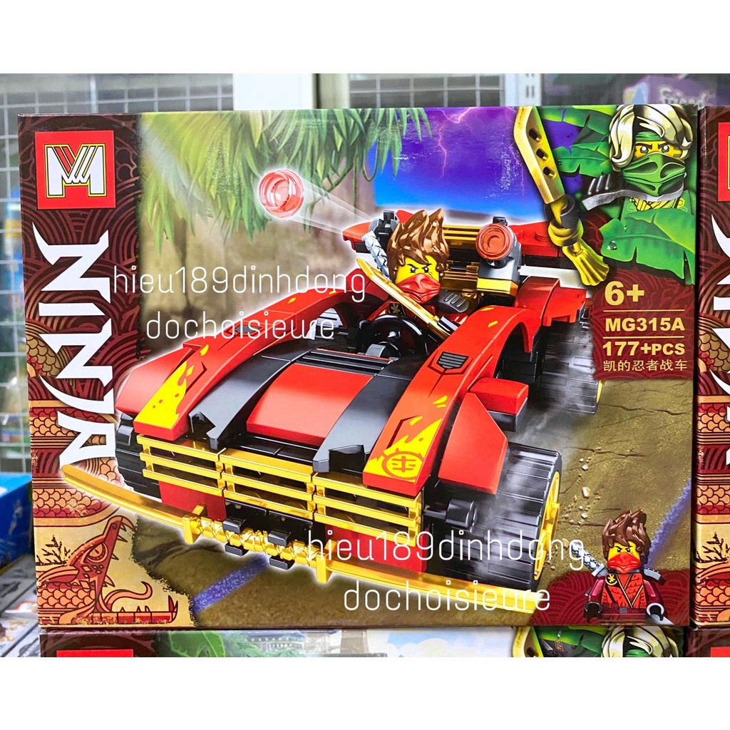 Lắp ráp xếp hình Ninjago Xe và thuyền của các ninja MG 315