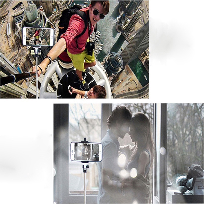 Gậy selfie gấp gọn có chân tripod kết nối Bluetooth điều khiển từ xa cho điện thoại thông minh | BigBuy360 - bigbuy360.vn