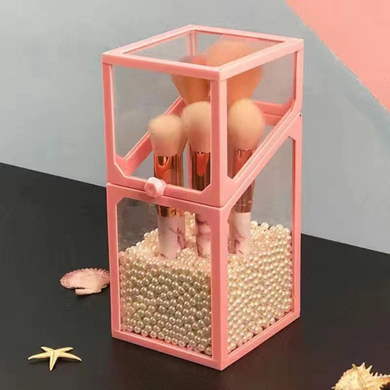 Hộp Đựng Cọ Trang Điểm Cao CấpThuỷ Tinh Sang Trọng