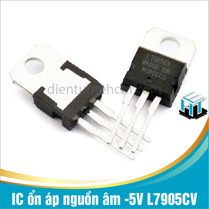 Combo 4 con IC ổn áp nguồn âm -5V L7905CV 7905 chân cắm TO-220 loại tốt