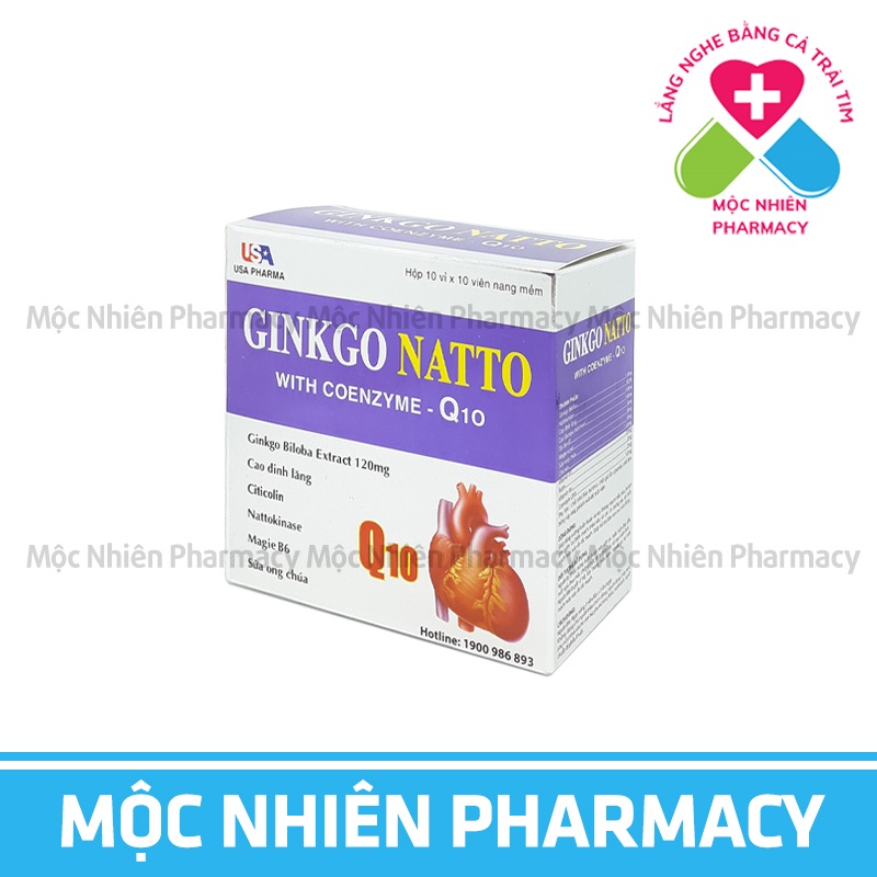 Đau Đầu, Mất Ngủ, Ginkgo Natto Q10, Hỗ Trợ Giảm Đau Đầu, Mất Ngủ, Rối Loạn Tiền Đình, Tê Bì Tay Chân