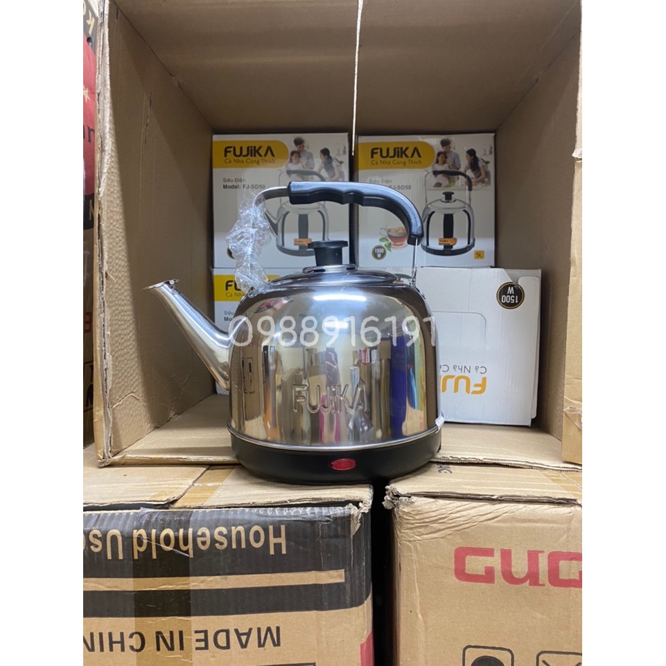 Siêu Điện Siêu Tốc INOX Cao Cấp FUJIKA / NKMEDIA- 5L - Hàng Chuẩn - BH 12 Tháng