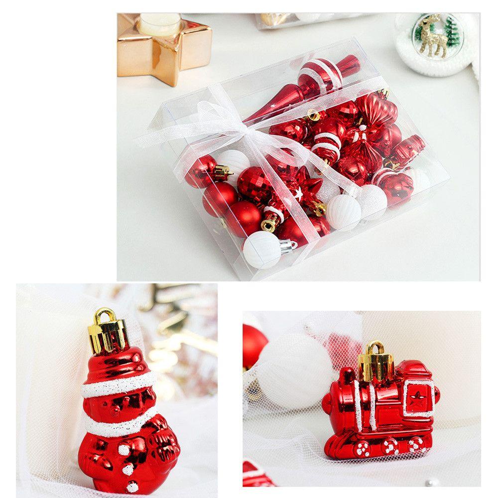 Set 1 / 34 Trái Châu Trang Trí Cây Thông Noel