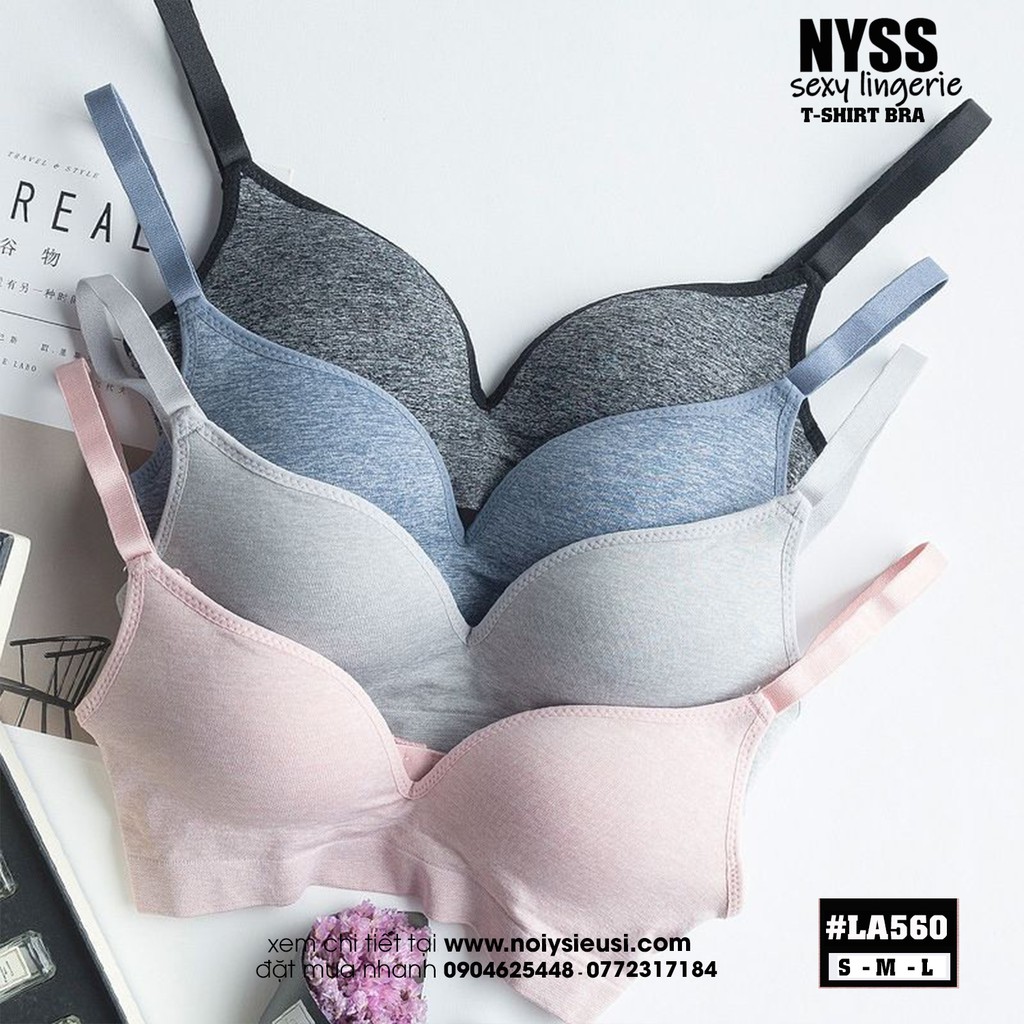 Áo Lót Không Gọng T-Shirt Bra Cotton LA560 Gợi Cảm Hot Hit New 2020
