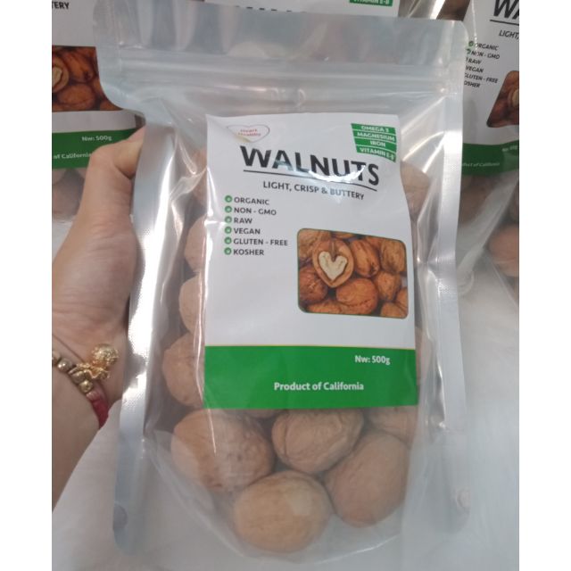 Quả óc chó mỹ Walnuts túi 500gr