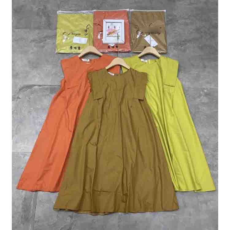 Đầm thô babydoll 3 màu Váy suông tay cánh tiên siêu xinh