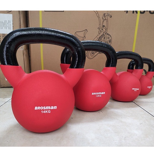 Tạ Bình 12kg Brosman chính hãng, Tạ ấm tập Squat - QUYENSPORTS