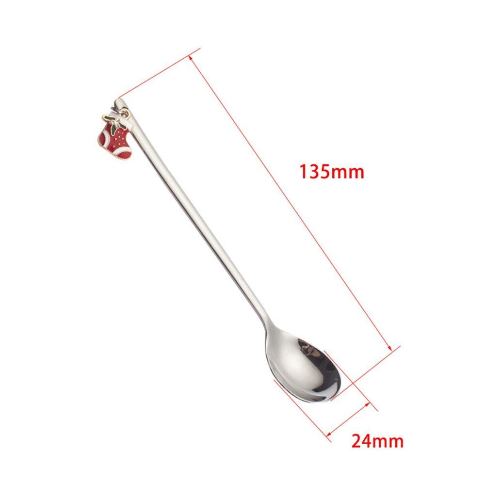 LLOYD Muỗng Cà Phê Hình Ông Già Noel Dễ Thương Có Chuông Giáng Sinh