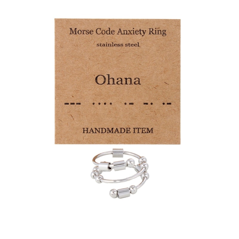 Nhẫn Đeo Tay Giảm Căng Thẳng Bằng Thép Không Gỉ