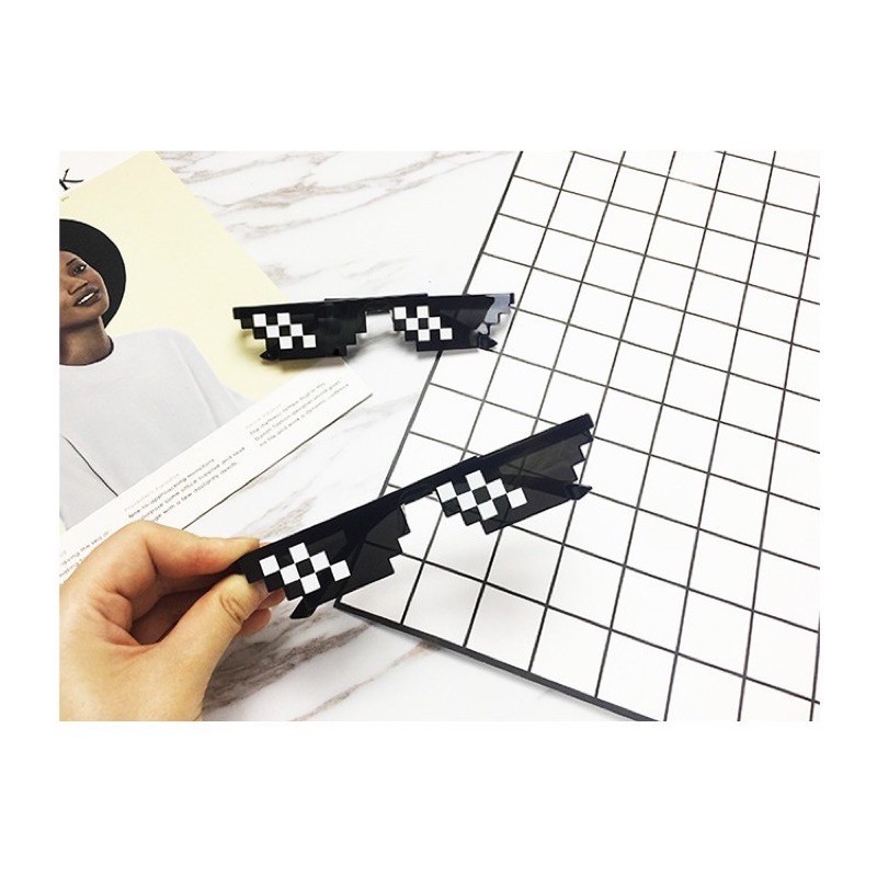 Kính Thug Life - Bản Vuông 6 chấm - Kính Minecraft - Rẻ Vô Địch | BigBuy360 - bigbuy360.vn