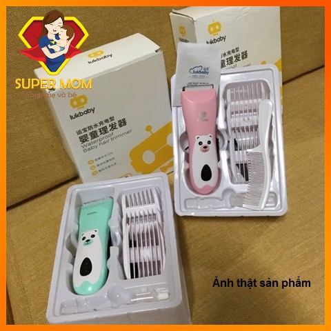 ⚡CHÍNH HÃNG⚡️ Tông Đơ Cắt Tóc cho bé LUKBABY cực êm, pin khoẻ, chống nước sỉ ib0988.327.673 giá siêu tốt
