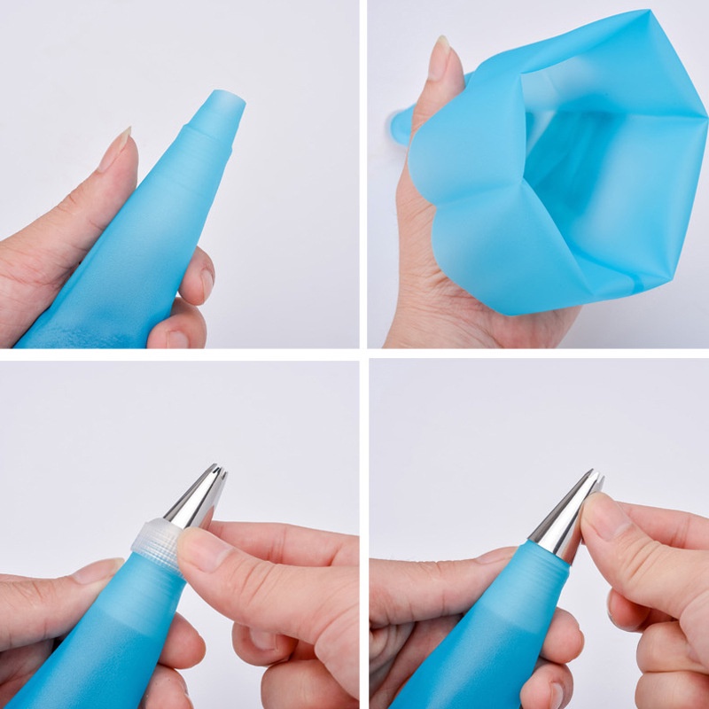 Bộ 52 phụ kiện trang trí bánh kem gồm 48 vòi bắt bông kem+túi đựng kem+2 đầu gắn vòi kèm hộp đựng tiện dụng
