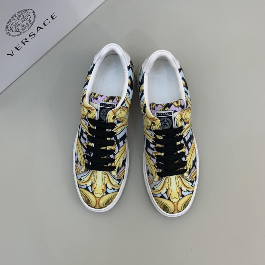 Giày thể thao da thật thời trang nam cao cấp Versace sành điệu, thanh lịch và năng động