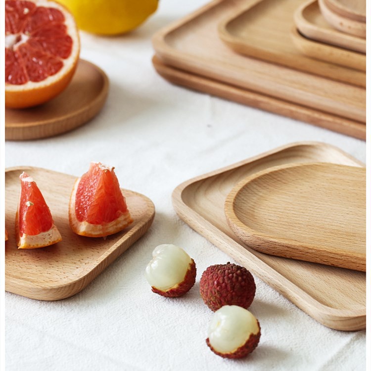 Khay Gỗ Đựng Cà Phê / Snack / Snack Tiện Dụng