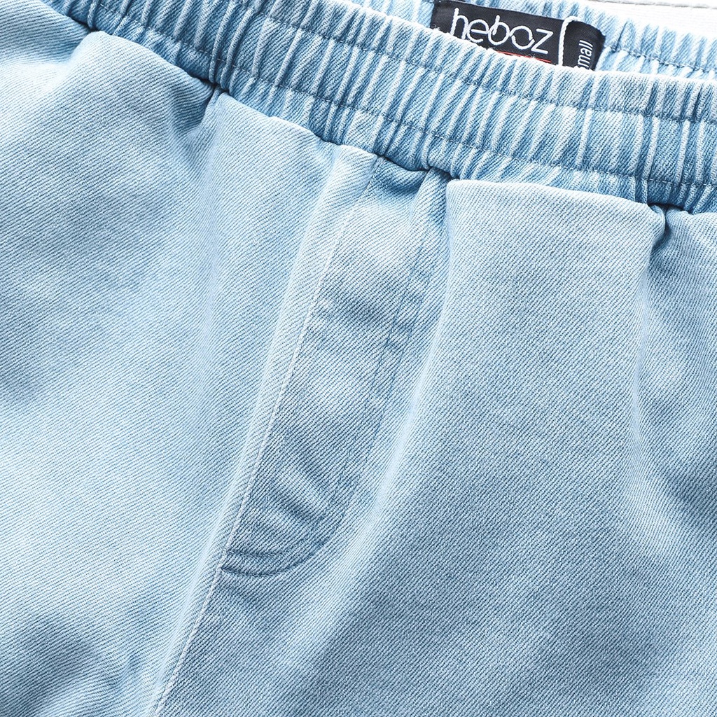 Quần short jean nam HEBOZ 2M, chất jean mềm cao cấp, lưng thun co dãn rất thoải mái, năng động trẻ trung- 00001158