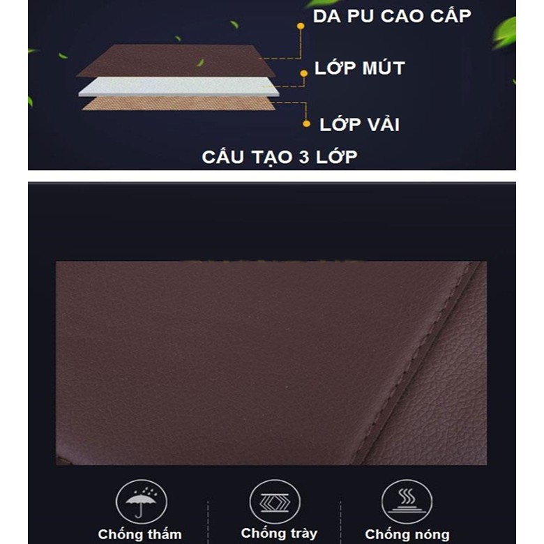 Túi bao đựng treo sau ghế ô tô chất liệu da cao cấp.(màu cam)-Mua 2 Giảm 10%.