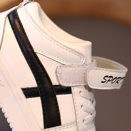 Giày Thể Thao Trắng Thoáng Khí Phong Cách Hàn Quốc Cho Bé