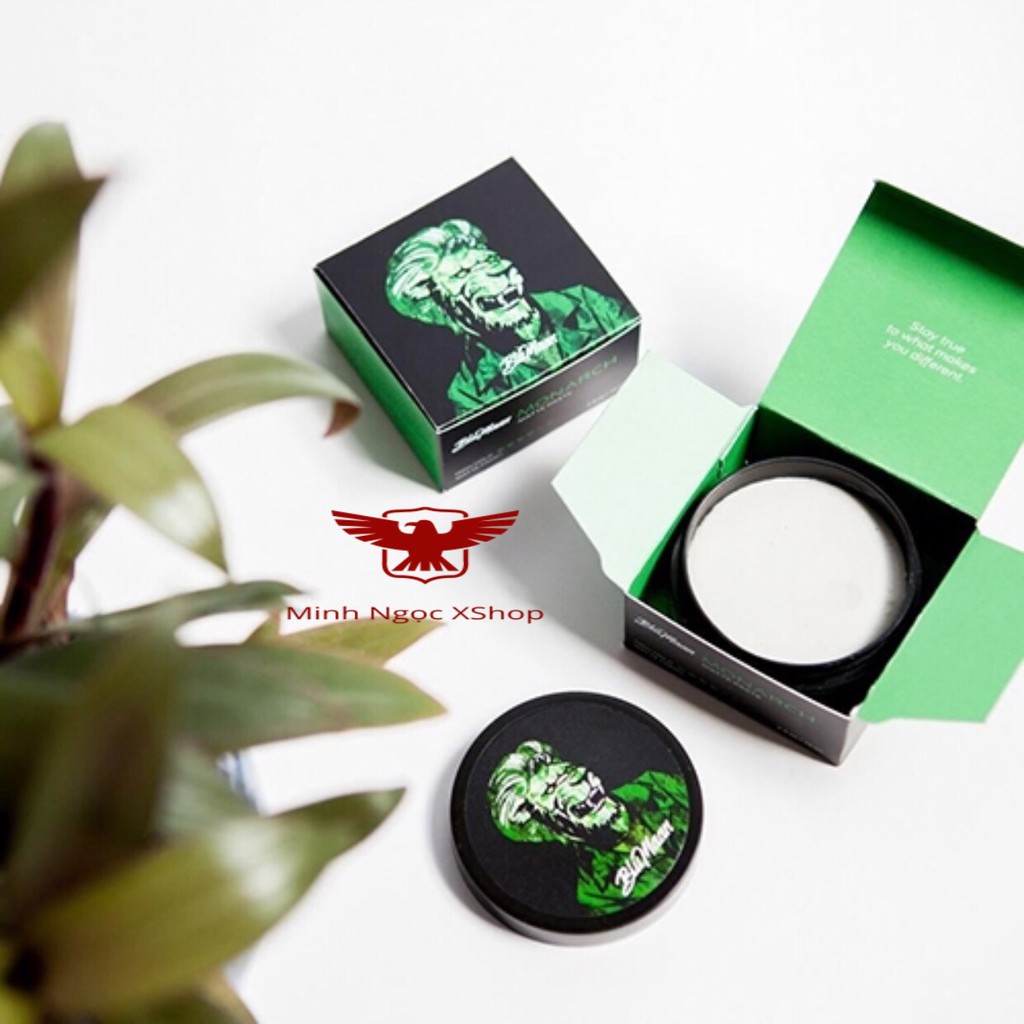 [ Fullbox - USA ] Sáp Vuốt Tóc Blumaan Sư Tử Vương Monarch Matte Paste - Xanh Lá