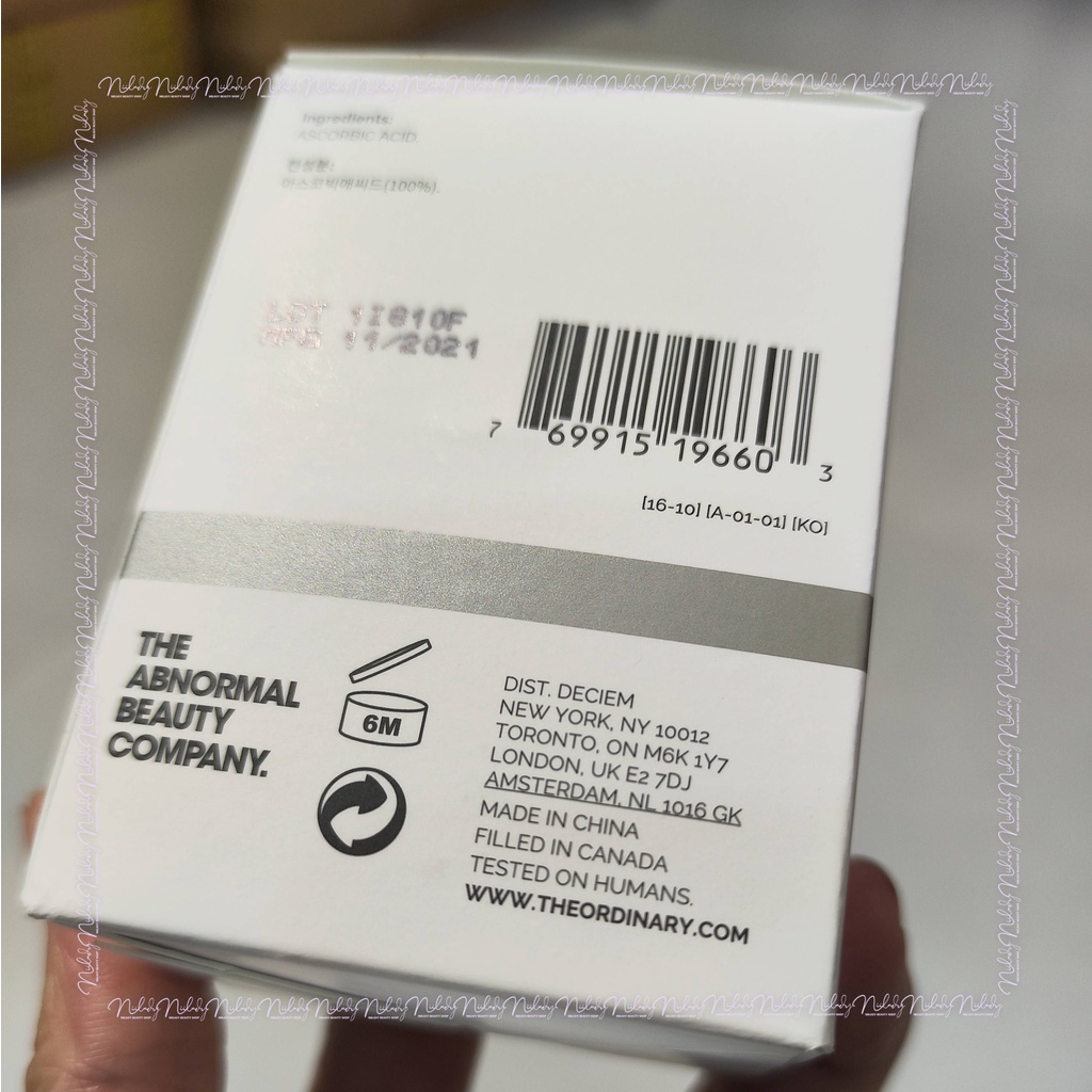 Bột Vitamin C làm sáng da, mờ thâm 100% L-Ascorbic Acid Powder