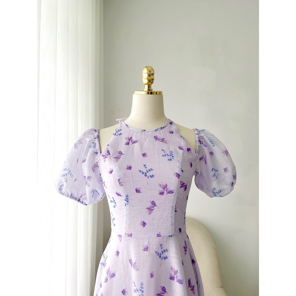 TIELA Đầm váy hoa cổ yếm - Anny Dress