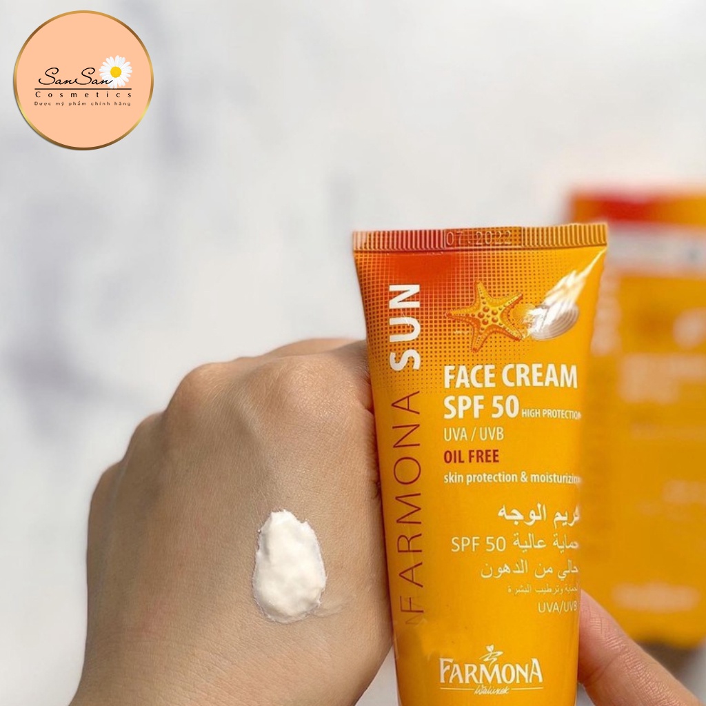 ✅[Chính Hãng] Kem Chống Nắng Farmona Sun Face Cream Oil Free Spf50 Cho Da Dầu Mụn 50ml | BigBuy360 - bigbuy360.vn