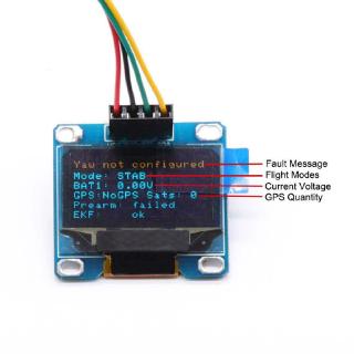 OLED Display Module I2C Monitor for Pixhawk PX4 PIX4 Flight Controller