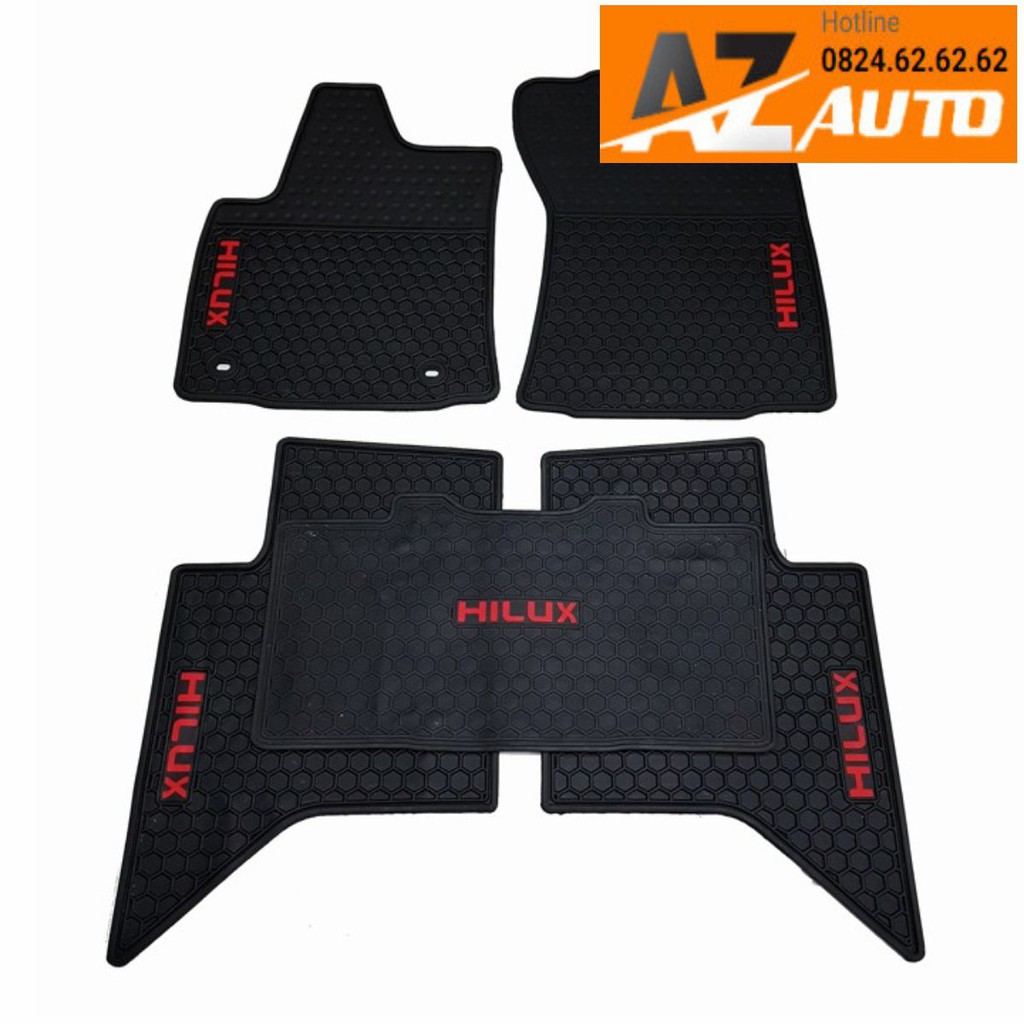 Thảm sàn, lót sàn cao su 3D cho #Toyota Hilux Revo