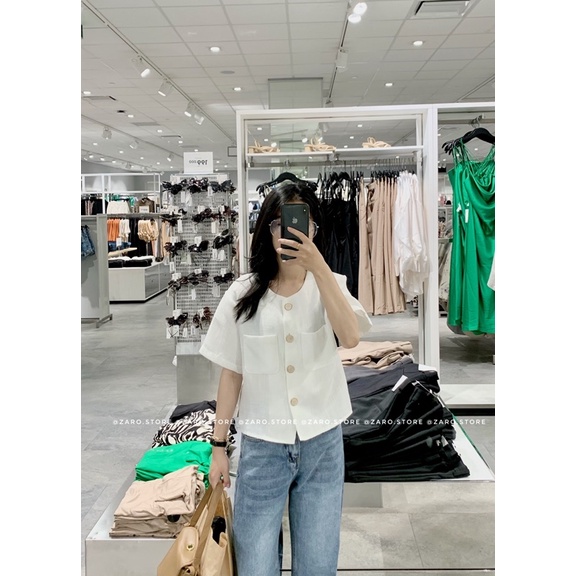 Áo tweed ngắn tay màu trắng [ Hình thật shop chụp ]