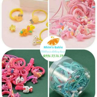(Giao ngẫu nhiên) Dây cột/kẹp tóc cho bé gái